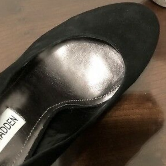 Steve Madden Caryssa Black Suede Heels Size 7.5 - Picture 3 of 5
